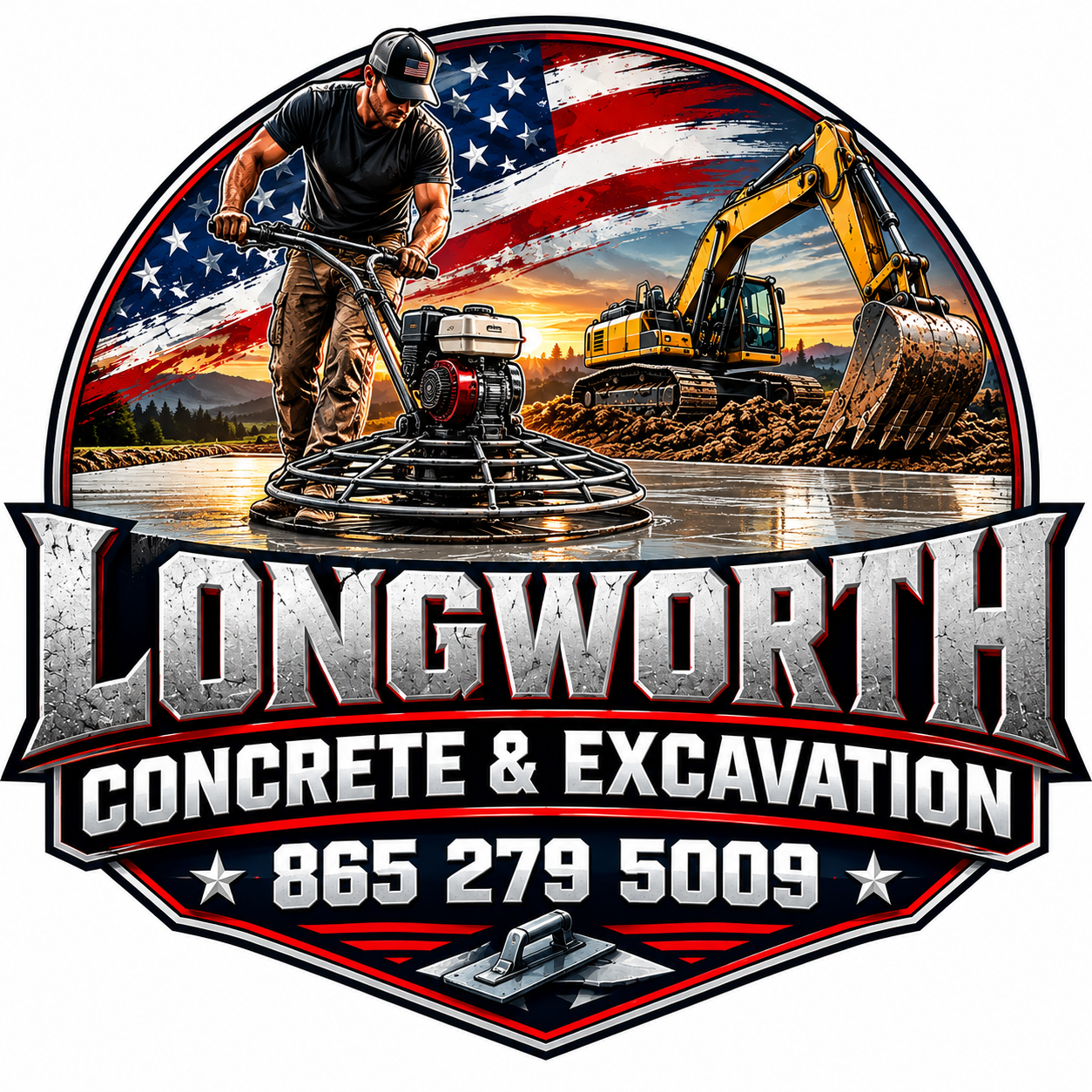 Longworth Concrete & Excavation logo