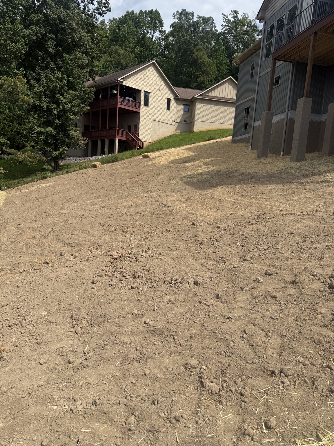 Graded residential site preparation project